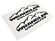 Jeep Licensed by RedRock Mountain Wrangler Unlimited Decal; Gloss Black (87-18 Jeep Wrangler YJ, TJ & JK)