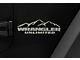 Jeep Licensed by RedRock Mountain Wrangler Unlimited Decal; Silver (87-18 Jeep Wrangler YJ, TJ & JK)