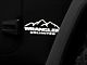 Jeep Licensed by RedRock Mountain Wrangler Unlimited Decal; White (87-18 Jeep Wrangler YJ, TJ & JK)