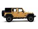 Jeep Licensed by RedRock X Logo with Wrangler Unlimited Decal; Matte Black (87-18 Jeep Wrangler YJ, TJ & JK)