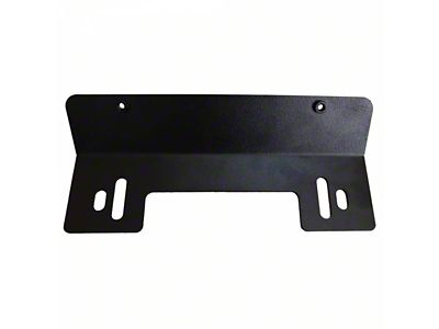 LoD Offroad Signature Series License Plate Front Bumper Under Mount; Black Texture (20-23 Jeep Gladiator JT)