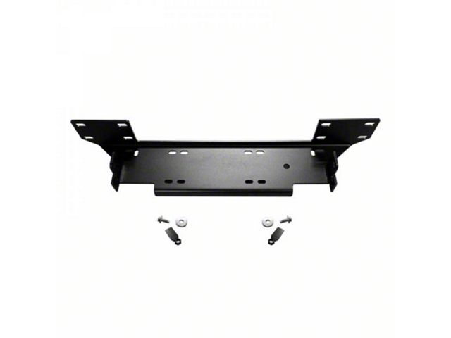 LoD Offroad Signature Series Winch Plate; Black Texture (20-24 Jeep Gladiator JT)