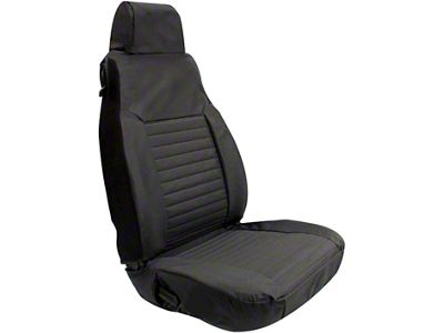 Replacement Rear Seat Cover; Diamond Black (03-06 Jeep Wrangler TJ)