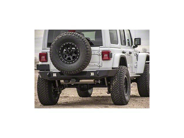 Expedition One Trail Series 2 Rear Bumper; Textured Black (18-23 Jeep Wrangler JL)