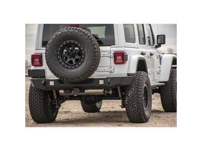 Expedition One Trail Series 2 Rear Bumper; Textured Black (18-24 Jeep Wrangler JL)