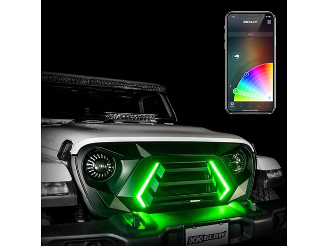 XK Glow XKchrome LED Grille Kit (07-18 Jeep Wrangler JK)