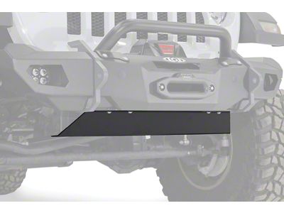 LoD Offroad Black Ops Front Bumper Skid Plate; Black Texture (20-24 Jeep Gladiator JT)