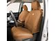 Covercraft Carhartt PrecisionFit Custom Front Row Seat Covers; Brown (20-24 Jeep Gladiator JT)