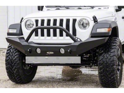 LoD Offroad Destroyer Full-Width Front Bumper with Bull Bar; Black Texture (20-23 Jeep Gladiator JT)