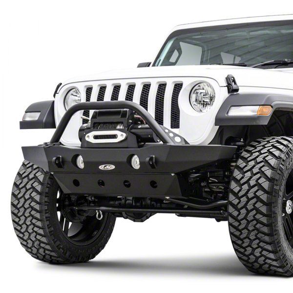 LoD Offroad Jeep Gladiator Destroyer Mid-Width Front Bumper; Black ...