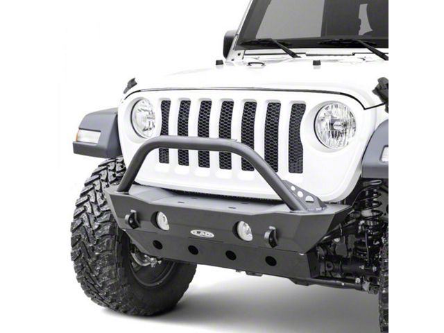 LoD Offroad Destroyer Shorty Front Bumper with Bull Bar; Black Texture (20-24 Jeep Gladiator JT)