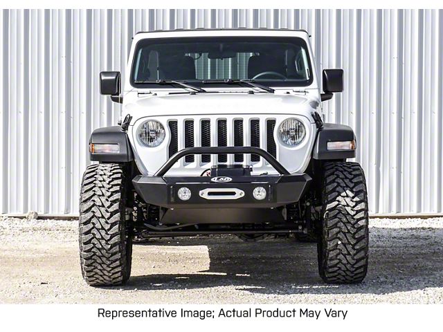LoD Offroad Signature Series Shorty Front Bumper; Black Texture (18-24 Jeep Wrangler JL)