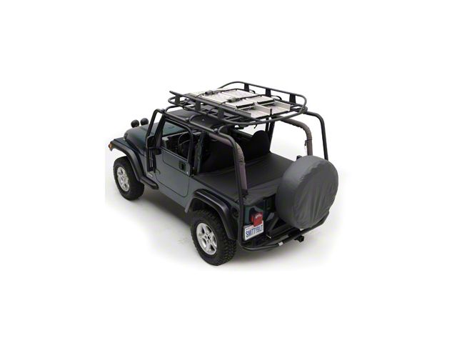 Smittybilt SRC Roof Rack; Textured Black (04-06 Jeep Wrangler TJ Unlimited)