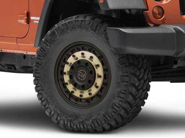 Black Rhino Arsenal Sand On Black Wheel; 17x8 (07-18 Jeep Wrangler JK)