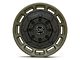 Black Rhino Warthog Matte Olive Dab Green with Black Center Wheel; 20x9.5 (07-18 Jeep Wrangler JK)