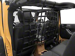 Officially Licensed Jeep Rear Seat Cargo Net/Pet Divider with Jeep Logo (07-18 Jeep Wrangler JK 4-Door)