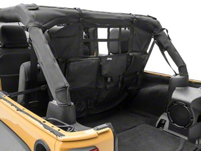 Officially Licensed Jeep Cargo Net/Pet Divider with Jeep Logo (07-18 Jeep Wrangler JK)