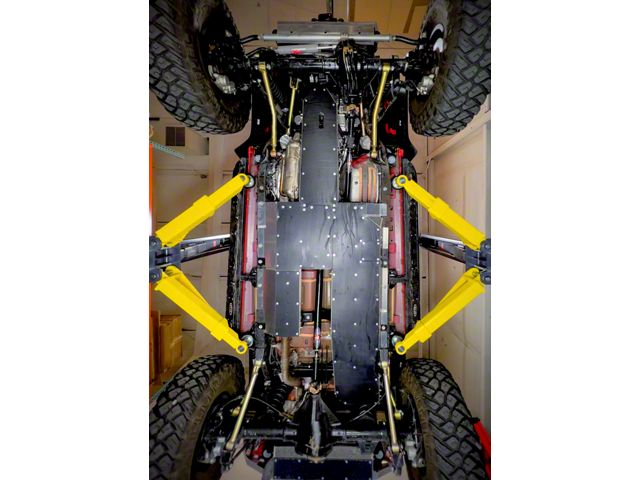 Next Venture Motorsports Belly Skid Plates; Bare Aluminum (20-24 3.0L EcoDiesel Jeep Wrangler JL 4-Door)