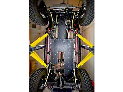 Next Venture Motorsports Belly Skid Plates; Bare Aluminum (20-23 3.0L EcoDiesel Jeep Wrangler JL 4-Door)