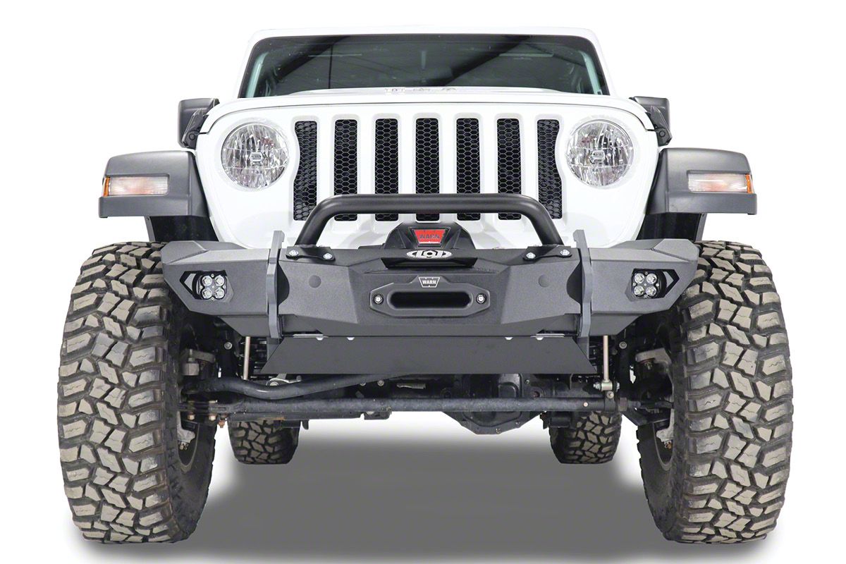 LoD Offroad Jeep Wrangler Black Ops Front Bumper Skid Plate; Black ...