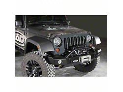 LoD Offroad Signature Series Mid-Width Front Bumper; Black Texture (07-18 Jeep Wrangler JK)