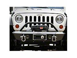 LoD Offroad Signature Series Shorty Front Bumper with Bull Bar; Black Texture (07-18 Jeep Wrangler JK)