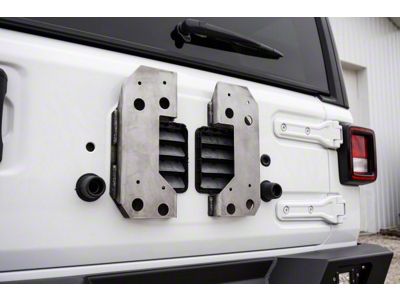 LoD Offroad Spare Tire Riser; Black Texture (18-23 Jeep Wrangler JL)