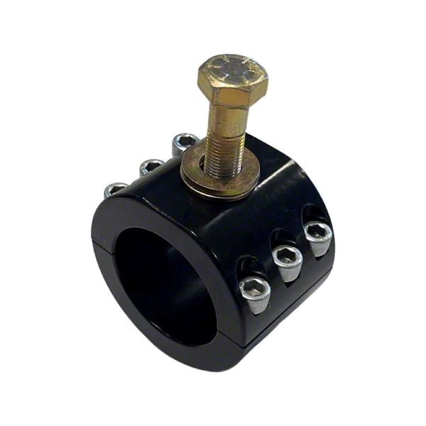Apex Chassis Standard Stabilizer Tie Rod Clamp; Black; 1.50-Inch ID (07-18 Jeep Wrangler JK)