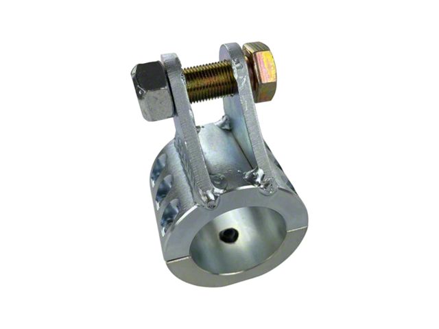 Apex Chassis Double Shear Hydro Assist Stabilizer Tie Rod Clamp; Zinc; 1.75-Inch ID (20-24 Jeep Gladiator JT)