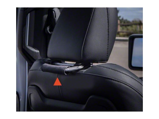 GPCA GP-Back Grip Headrest Grab Handles; Metallic Gray (Universal; Some Adaptation May Be Required)