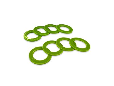 Moose Knuckle Offroad Rattle Rings Shackle Washers; Sublime Green