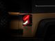 Raxiom Axial Series Trident LED Tail Lights; Black Housing; Clear Lens (07-18 Jeep Wrangler JK)