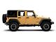 Jeep Licensed by RedRock Go Topless Jeep Decal; Matte Black (87-18 Jeep Wrangler YJ, TJ & JK)