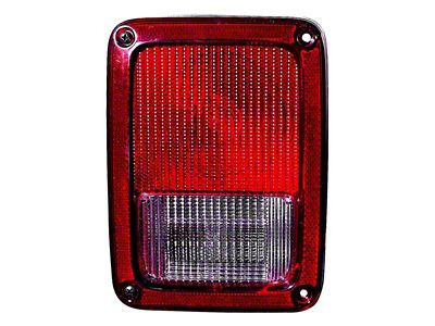 CAPA Replacement Tail Light; Driver Side (07-13 Jeep Wrangler JK)