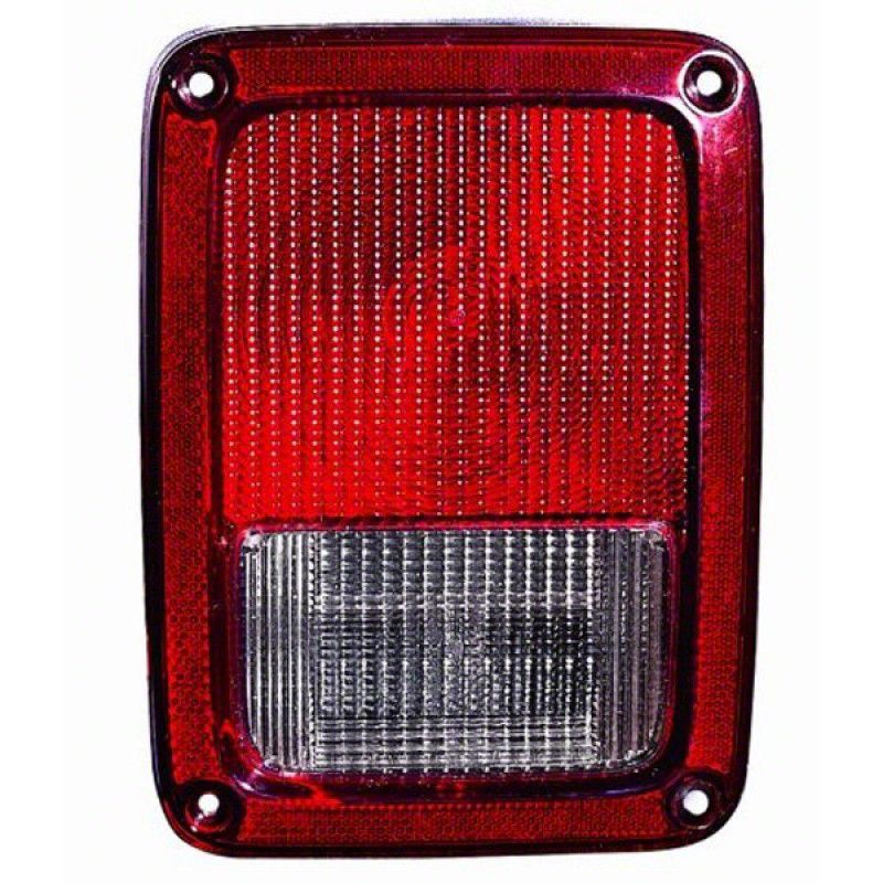 CAPA Replacement Tail Light; Passenger Side (07-12 Jeep Wrangler JK)