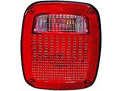 CAPA Replacement Tail Light; Passenger Side (91-06 Jeep Wrangler YJ & TJ)