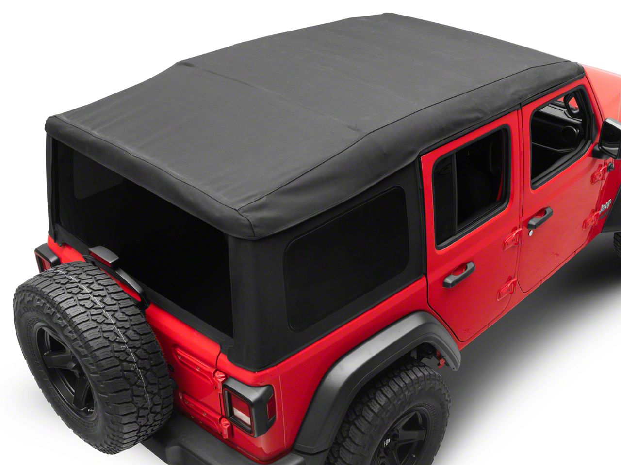 MasterTop Jeep Wrangler Complete Soft Top; MasterTwill 15601624 (1824