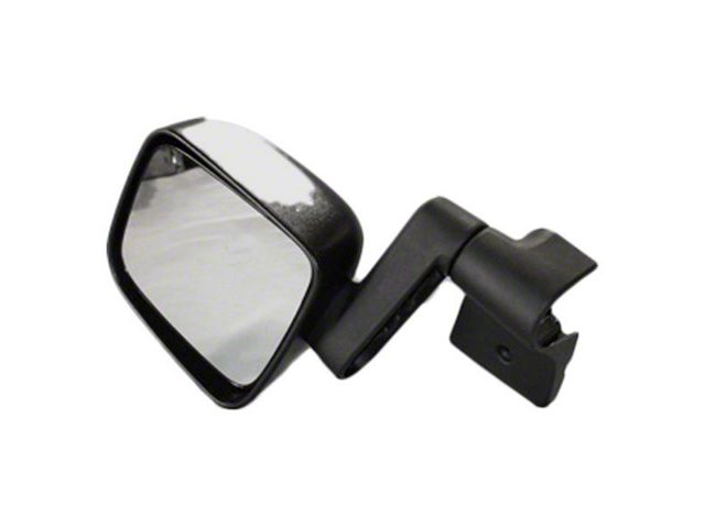 Replacement Manual Side Door Mirror; Driver Side (05-06 Jeep Wrangler TJ)