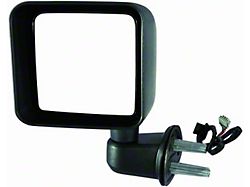 Replacement Powered Heated Side Door Mirror; Driver Side (11-13 Jeep Wrangler JK)