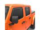 EGR In-Channel Window Visors; Front and Rear; Matte Black (18-24 Jeep Wrangler JL 4-Door)