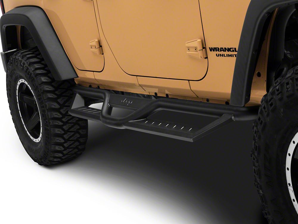 Jeep Licensed by RedRock HD Drop Side Step Bars with Jeep Logo (07-18 ...