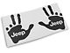 Jeep Licensed by RedRock Jeep Peace Decal; Gloss Black (87-18 Jeep Wrangler YJ, TJ & JK)