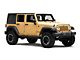 Jeep Licensed by RedRock Jeep Peace Decal; Matte Black (87-18 Jeep Wrangler YJ, TJ & JK)