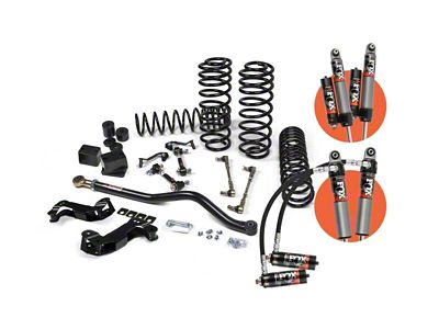 JKS Manufacturing 2.50-Inch J-Kontrol Standard Rate Coil Suspension Lift Kit with FOX 2.5 Performance Elite Series Shocks (18-23 Jeep Wrangler JL 4-Door, Excluding 4xe & Rubicon 392)