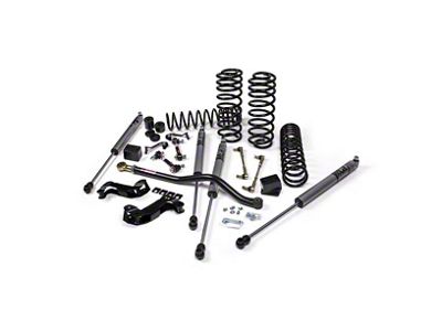 JKS Manufacturing 3.50-Inch J-Kontrol Standard Rate Coil Suspension Lift Kit with FOX Adventure Series Shocks (18-24 Jeep Wrangler JL 4-Door, Excluding 4xe & Rubicon 392)