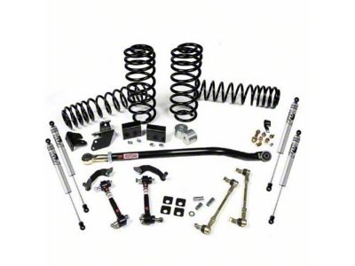 JKS Manufacturing 3.50-Inch J-Venture Standard Rate Coil Suspension Lift Kit with FOX 2.0 Performance Series Shocks (18-24 Jeep Wrangler JL 4-Door, Excluding 4xe & Rubicon 392)