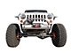 VKS Fabrication Shorty V3 Front Bumper with Winch Hoop; Raw Aluminum (07-18 Jeep Wrangler JK)