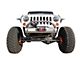 VKS Fabrication Shorty V3 Front Bumper with Winch Hoop; Raw Steel (07-18 Jeep Wrangler JK)