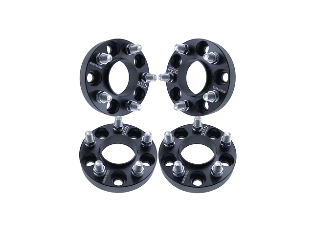 Titan Wheel Accessories 1-Inch Hubcentric Wheel Spacers; Set of Four (87-06 Jeep Wrangler YJ & TJ)