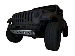 VKS Fabrication Villain Front Bumper Lower Skid Plate; Raw Steel (18-24 Jeep Wrangler JL)